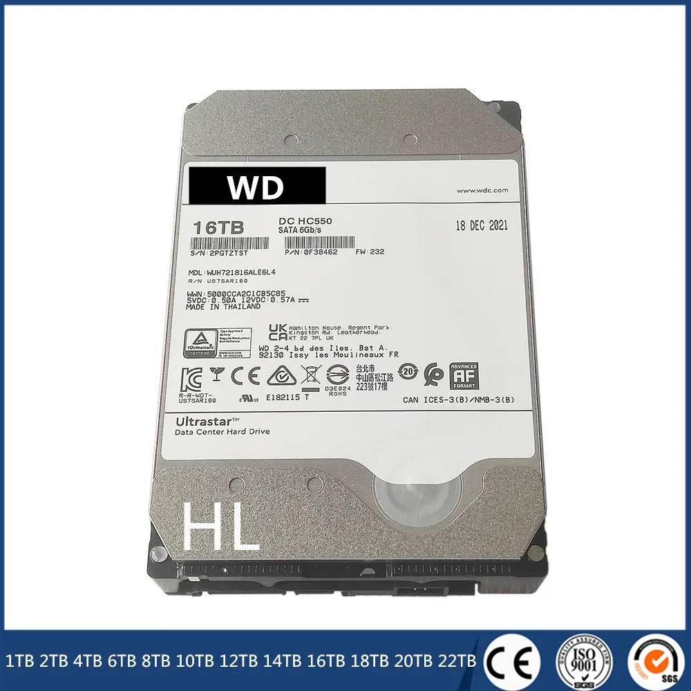 

Sale For WD 3.5" HDD Hard Drive 256MB 7200RPM 6GB/S SATA Cache Internal 1TB 2TB 4TB 6TB 8TB 10TB 12TB 14TB 16TB 18TB 20TB 22TB