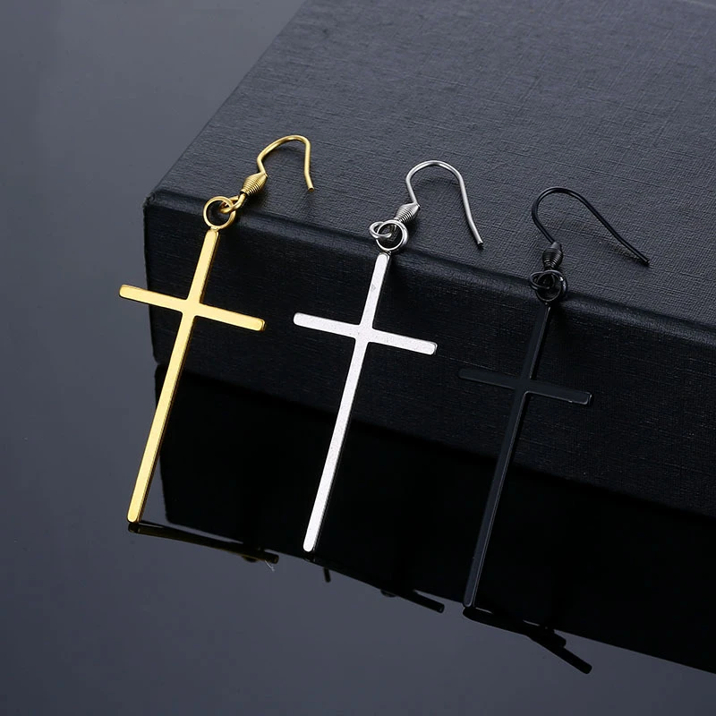Trend Long Stainless Cross Earrings Simple Woman Man Punk Party Ear Jewelry Accessories Fashion Drop Earring Gift
Trend Long Stainless Cross Earrings Simple Woman Man Punk Party Ear Jewelry Accessories Fashion Drop Earring Gift