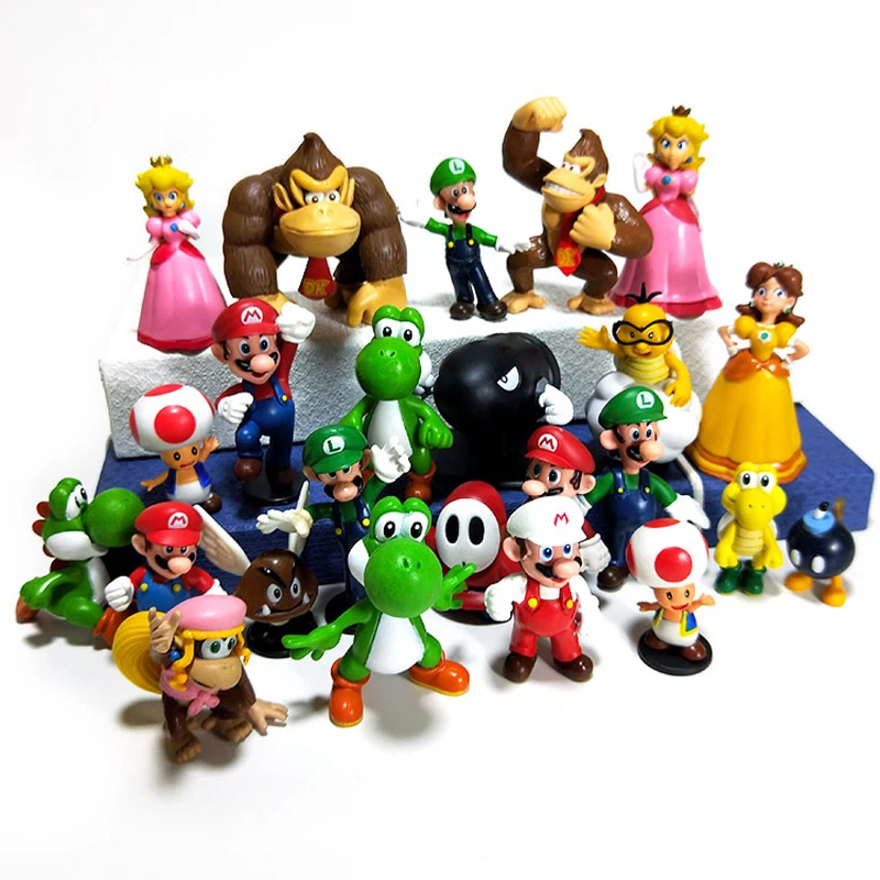 48pcs/Set Super Mario Green Treasure Mushroom Peach Princess Luigi Donkey Kong PVC Model Action Figures Toy Kids Birthday Gift
48pcs/Set Super Mario Green Treasure Mushroom Peach Princess Luigi Donkey Kong PVC Model Action Figures Toy Kids Birthday Gift