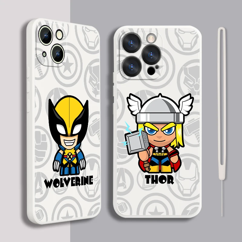 Marvel Cute Super Hero Liquid Rope Phone Case For Apple iPhone 14 13 12 Mini 11 Pro XS MAX XR X 8 7 6S SE Plus Soft Cover Shell
Marvel Cute Super Hero Liquid Rope Phone Case For Apple iPhone 14 13 12 Mini 11 Pro XS MAX XR X 8 7 6S SE Plus Soft Cover Shell