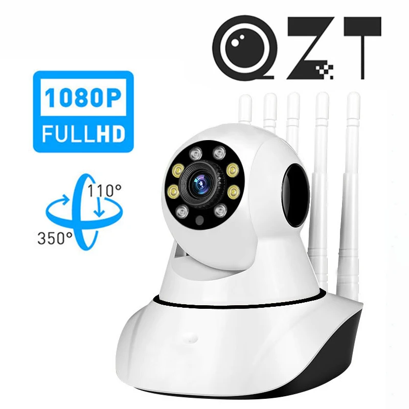 IP-камера QZT для системы видеонаблюдения, 1080P, ночное видение, 360, Wi-Fi
IP-камера QZT для системы видеонаблюдения, 1080P, ночное видение, 360, Wi-Fi