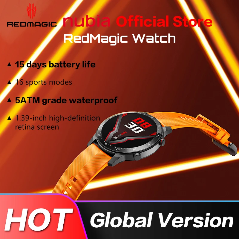 Умные часы глобальная версия Nubia RedMagic, 1,39 дюйма, AMOLED, пульсометр, 16 спортивных режимов
Умные часы глобальная версия Nubia RedMagic, 1,39 дюйма, AMOLED, пульсометр, 16 спортивных режимов