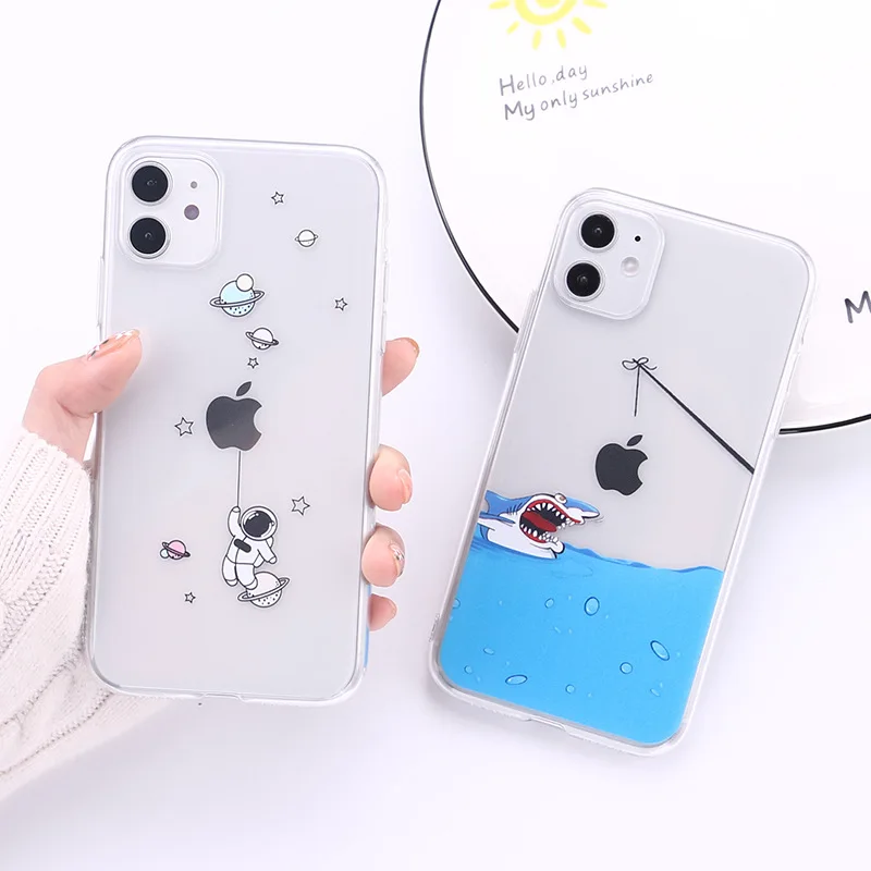 Astronaut star fishing pattern phone case for iphone 13 pro max 12 11 8 7 X XR XS clear interactive phone case
Astronaut star fishing pattern phone case for iphone 13 pro max 12 11 8 7 X XR XS clear interactive phone case