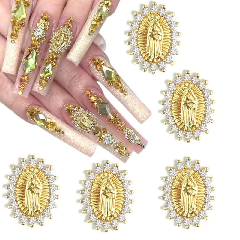 50Pcs Round Virgin Mary Nail Jewel Accessories Inlaid With Diamonds Rhinestones Alloy Diy Decoration Manicure Polish UV Ornament
50Pcs Round Virgin Mary Nail Jewel Accessories Inlaid With Diamonds Rhinestones Alloy Diy Decoration Manicure Polish UV Ornament