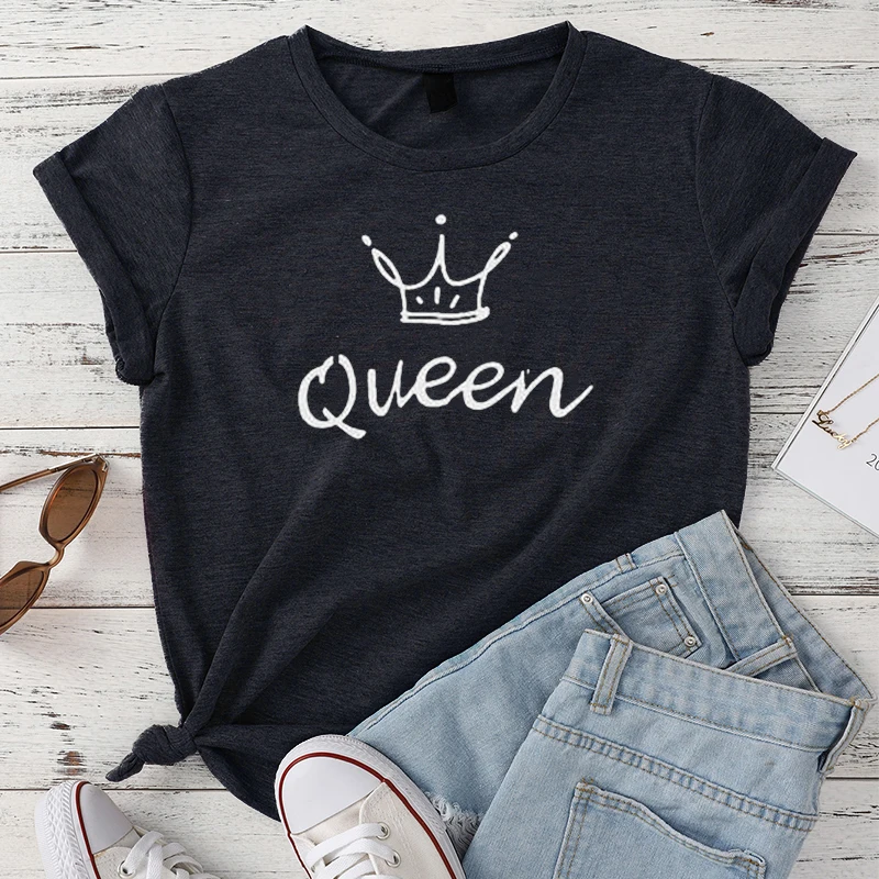 2022 New Men Women T Shirt Crown Queen Letter Graphic T Shirts Summer Short Sleeve Casual Cotton Tee Tops Tshirt Male T-Shirt
2022 New Men Women T Shirt Crown Queen Letter Graphic T Shirts Summer Short Sleeve Casual Cotton Tee Tops Tshirt Male T-Shirt