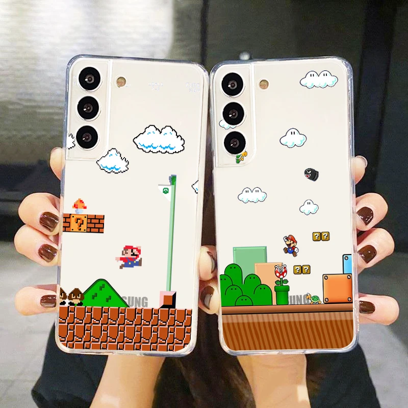 Hot Games Super Marie Mario Phone Case For Samsung S23 S22 S21 S20 FE Ultra Pro Lite S10 5G S10E M52 Plus Transparent Cover
Hot Games Super Marie Mario Phone Case For Samsung S23 S22 S21 S20 FE Ultra Pro Lite S10 5G S10E M52 Plus Transparent Cover