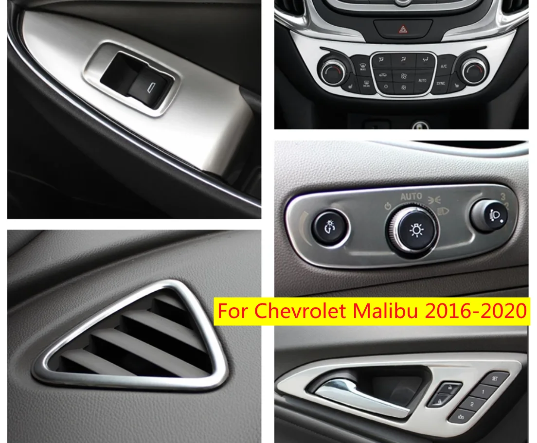 For Chevrolet Malibu 2016 - 2020 Accessories Window Lift Button Head Light AC Air Panel Handle Bowl Cover Trim
For Chevrolet Malibu 2016 - 2020 Accessories Window Lift Button Head Light AC Air Panel Handle Bowl Cover Trim