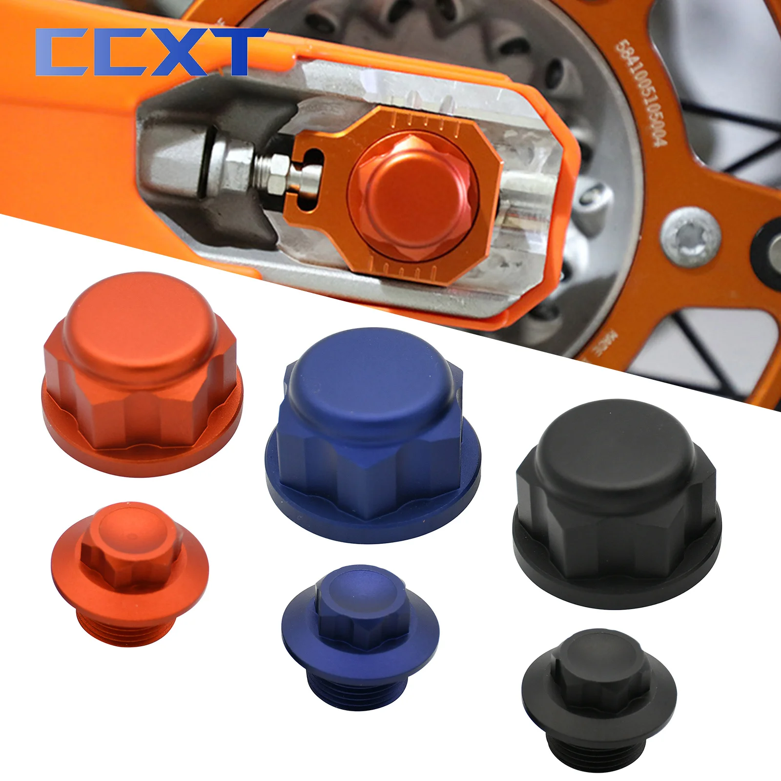 Motorcycle CNC Front Wheel Lock Screw Rear Chain Adjuster Axle Block Bolt For KTM SX SXF XC XCF XCW EXC EXCF SMR 85-530cc parts
Motorcycle CNC Front Wheel Lock Screw Rear Chain Adjuster Axle Block Bolt For KTM SX SXF XC XCF XCW EXC EXCF SMR 85-530cc parts