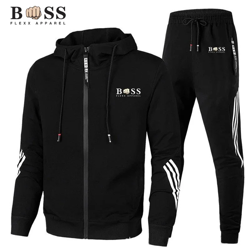 2023 Autumn New Fashion Sports Brand Set Men's Zip Hoodie+Pants Casual Fitness Jogging Sportswear Set
2023 Autumn New Fashion Sports Brand Set Men's Zip Hoodie+Pants Casual Fitness Jogging Sportswear Set