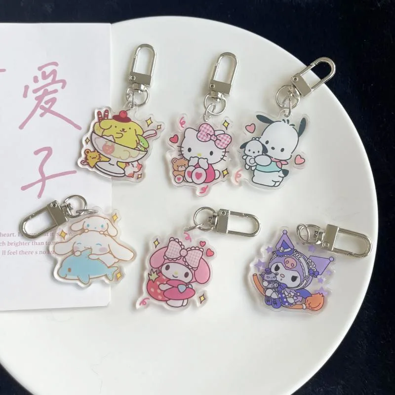 Cute cartoon sanrio cinnamoroll mymelody kuromi kawaii creative acrylic keychain ins girl heart bag pendant gift toy for girls
Cute cartoon sanrio cinnamoroll mymelody kuromi kawaii creative acrylic keychain ins girl heart bag pendant gift toy for girls