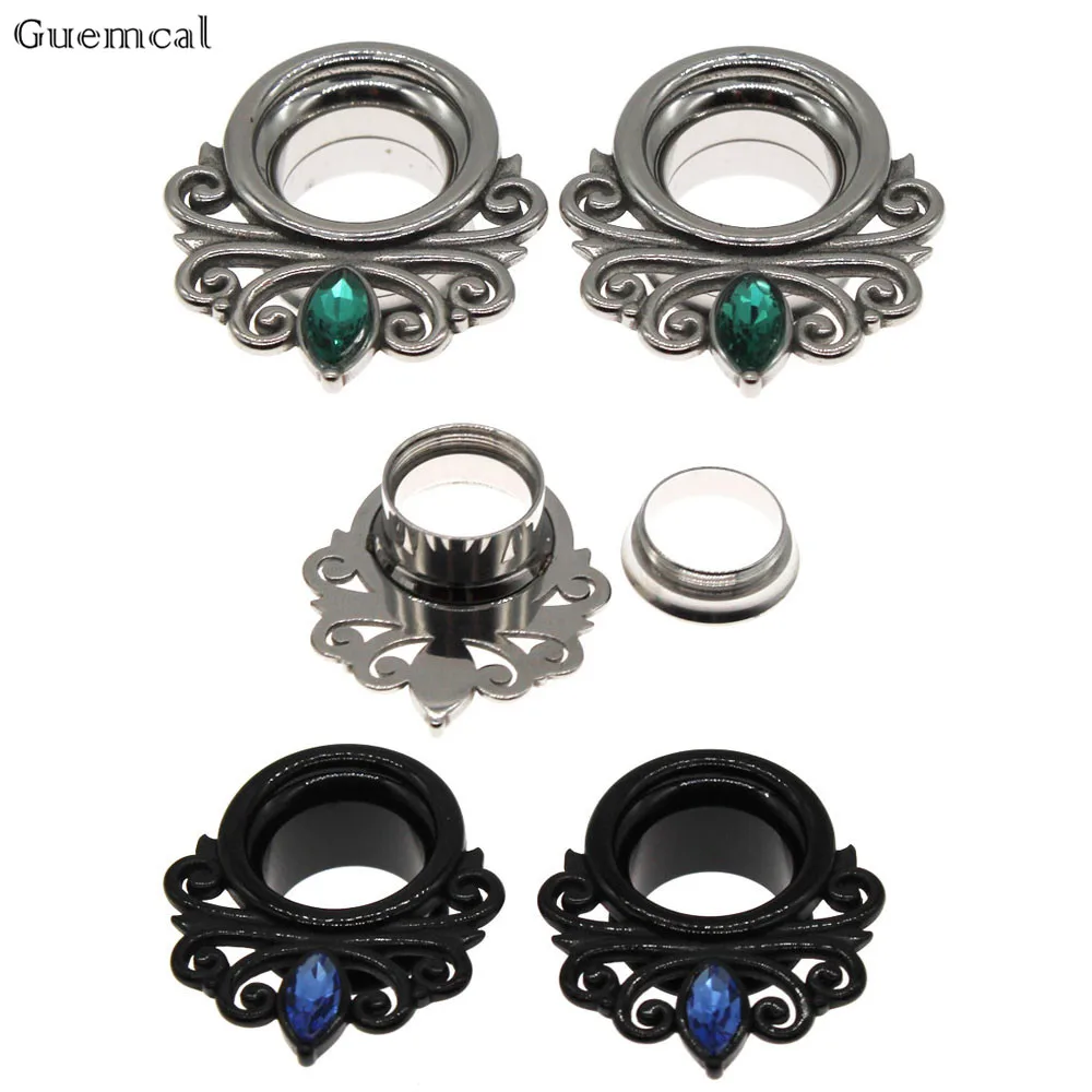 Guemcal 1 Pair Trendy Popular Stainless Steel Ear Plugs Tunnels Stretchers Earring Expanders Gauges 6-25mm Piercing Jewelry
Guemcal 1 Pair Trendy Popular Stainless Steel Ear Plugs Tunnels Stretchers Earring Expanders Gauges 6-25mm Piercing Jewelry
