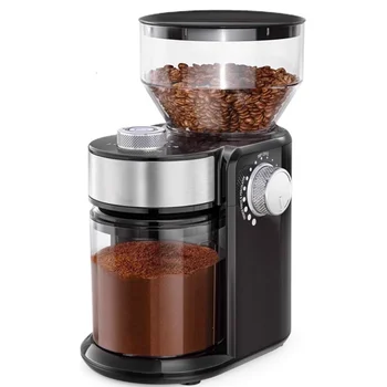Electric Coffee Grinder 18 Level Adjustable Burr Mill Coffee Bean Grinder High Speed Espresso Coffee Grinding Machine for Office