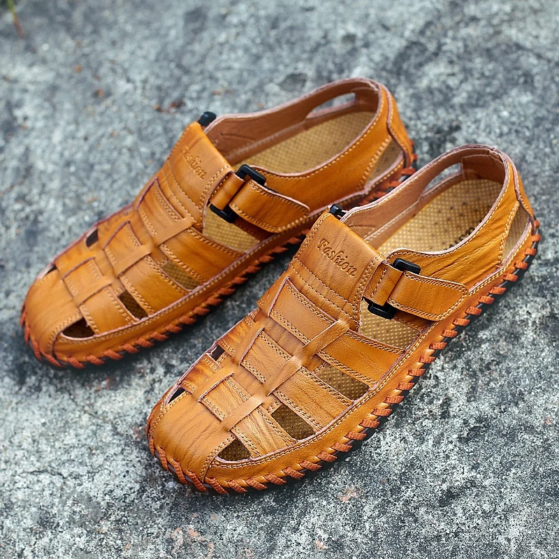 Fashion Comfortable Breathable Leather Sandals 2022 Summer New Mens Casual Shoes High Quality Outdoor Outing Sneakers Large Size
Fashion Comfortable Breathable Leather Sandals 2022 Summer New Mens Casual Shoes High Quality Outdoor Outing Sneakers Large Size
