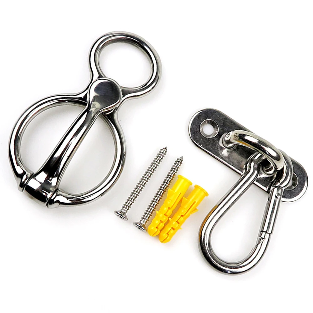 Stable Horse Buckle Stainless Steel Rope Tie Ring Slow Rope Release Feature Prevents Injuries during Instances of Fright
Stable Horse Buckle Stainless Steel Rope Tie Ring Slow Rope Release Feature Prevents Injuries during Instances of Fright