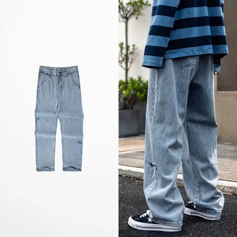 Summer 2022 Washing Retro Japan Fall Feeling Wide Leg Loose Straight Tooling Thin Ankle Length Jeans Men's Cargo Fashion Pants
Summer 2022 Washing Retro Japan Fall Feeling Wide Leg Loose Straight Tooling Thin Ankle Length Jeans Men's Cargo Fashion Pants