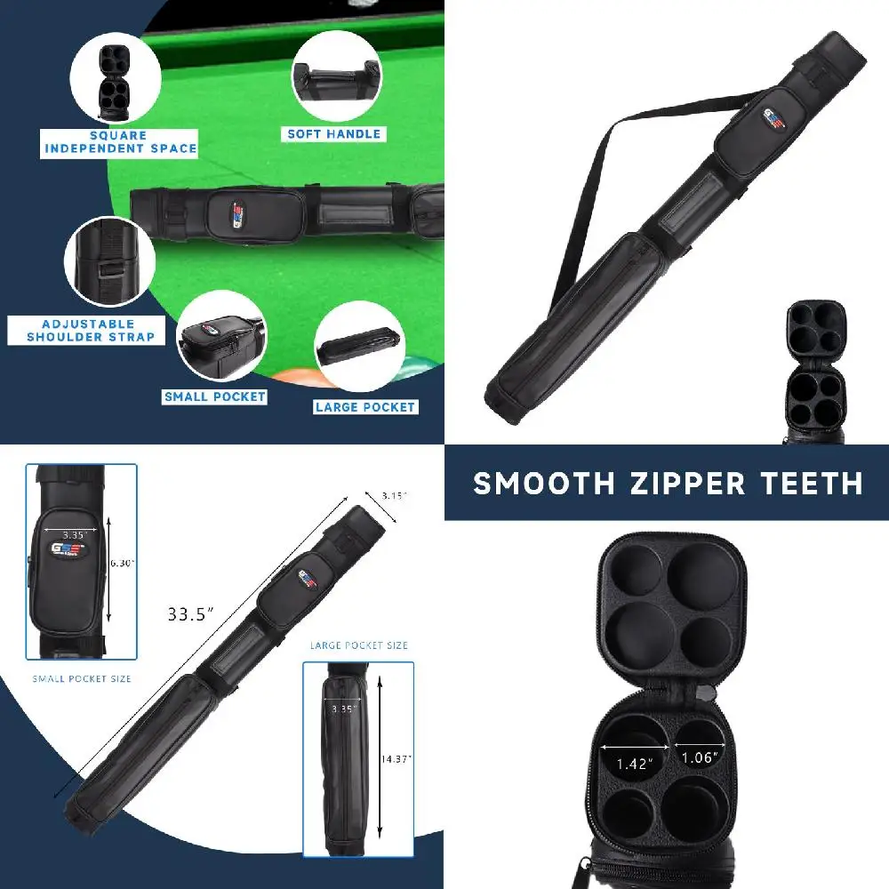 Premium Durable Portable Billiards Accessory Bag for All Your Stroke of Luck Games Needs.
Premium Durable Portable Billiards Accessory Bag for All Your Stroke of Luck Games Needs.