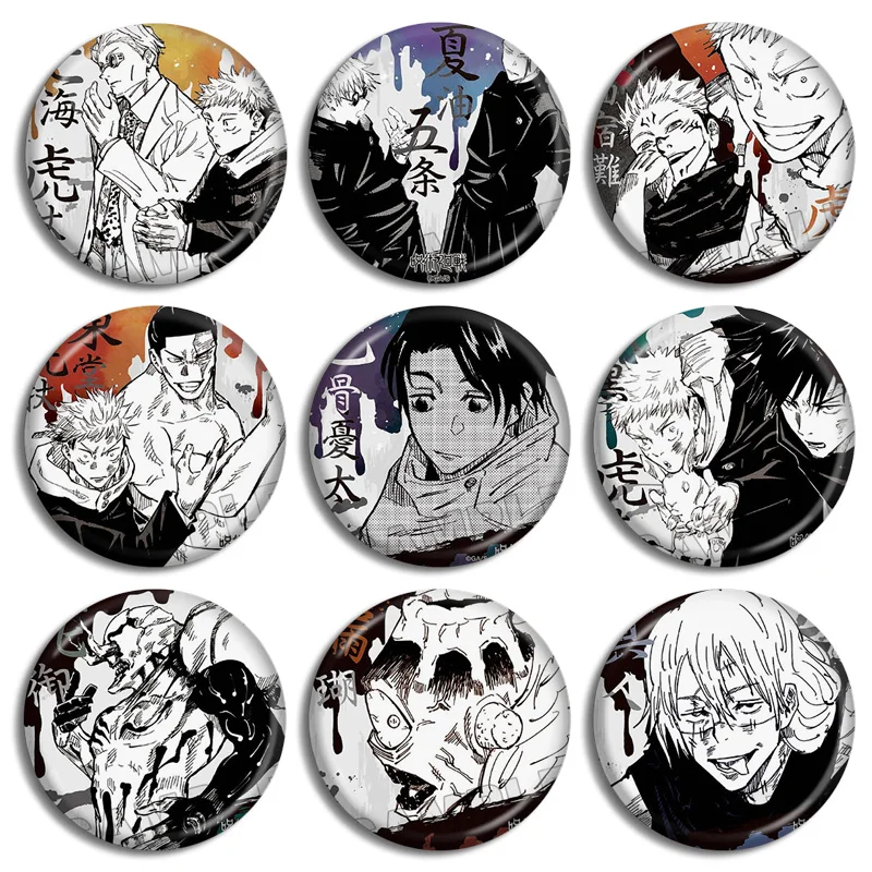 Anime Jujutsu Kaisen Ryomen Sukuna Gojo Satoru Fushiguro Megumi Itadori Yuji Metal Button Badge Character Peripheral Souvenir
Anime Jujutsu Kaisen Ryomen Sukuna Gojo Satoru Fushiguro Megumi Itadori Yuji Metal Button Badge Character Peripheral Souvenir
