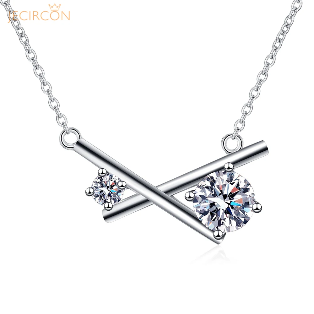 JECIRCON 925 Sterling Silver Moissanite Cross Necklace for Women Korean 1 Carat Sparkling Diamond Fashion Pendant Accessories
JECIRCON 925 Sterling Silver Moissanite Cross Necklace for Women Korean 1 Carat Sparkling Diamond Fashion Pendant Accessories