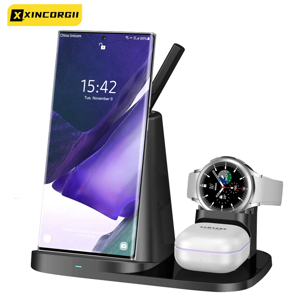 Беспроводное зарядное устройство 3 в 1, индукционные беспроводные зарядные устройства Qi, станция для быстрой зарядки для Iphone 12, 11, Mini Pro Max, Watch,...
Беспроводное зарядное устройство 3 в 1, индукционные беспроводные зарядные устройства Qi, станция для быстрой зарядки для Iphone 12, 11, Mini Pro Max, Watch,...