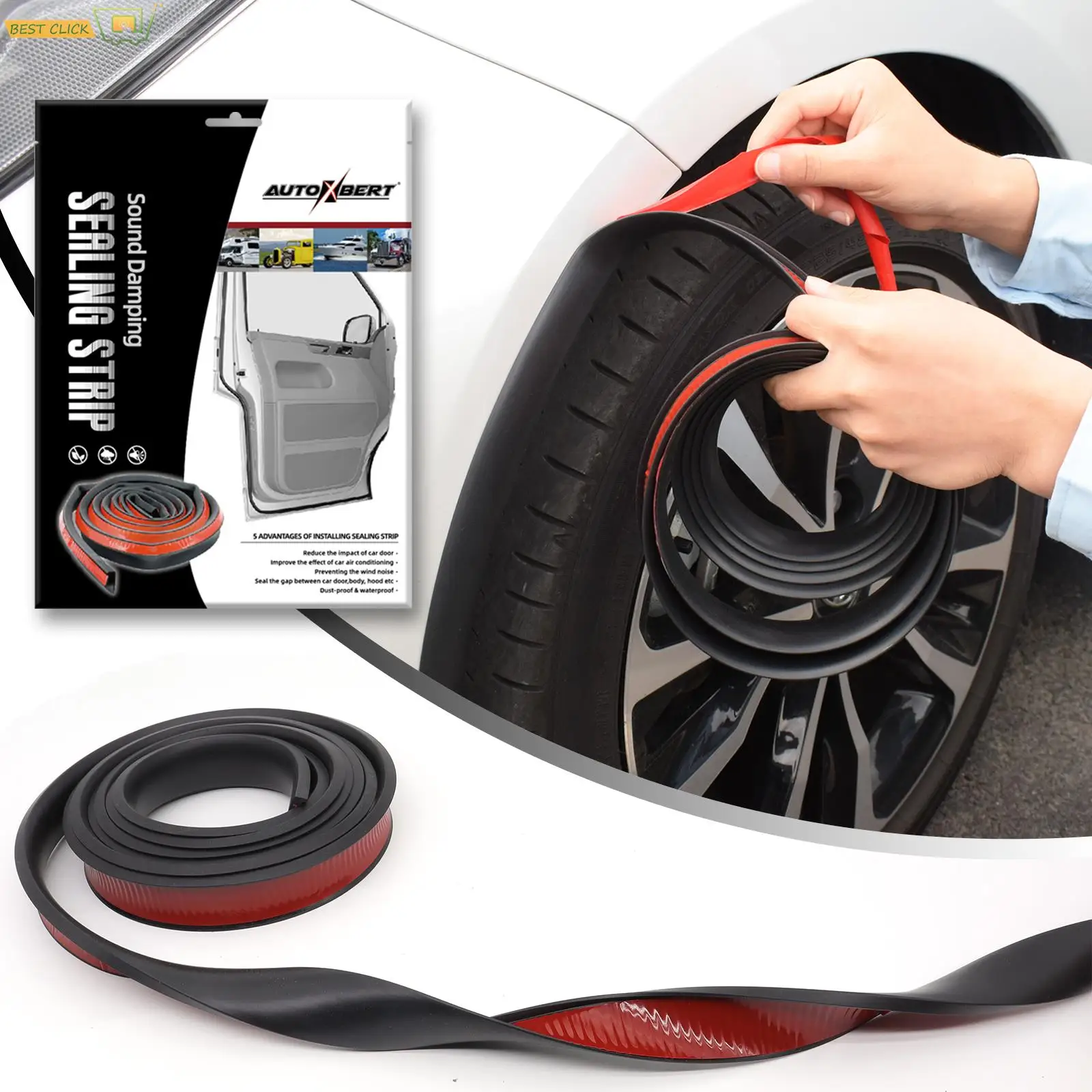 Universal Fender Flare Car Wheel Eyebrow Protector Lip Wheel-arch Trim Arch Extenders Decorative Scratch Proof Rubber Seal Strip
Universal Fender Flare Car Wheel Eyebrow Protector Lip Wheel-arch Trim Arch Extenders Decorative Scratch Proof Rubber Seal Strip