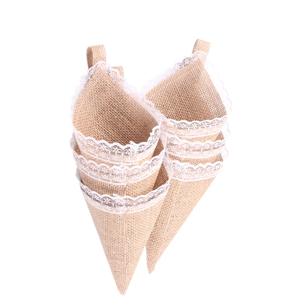 Cones Flower Holder Wedding Cone Farmhouse Floral Bouquet Petals Candy Boxes Rustic Lace Basket Paper Organizer Table
Cones Flower Holder Wedding Cone Farmhouse Floral Bouquet Petals Candy Boxes Rustic Lace Basket Paper Organizer Table