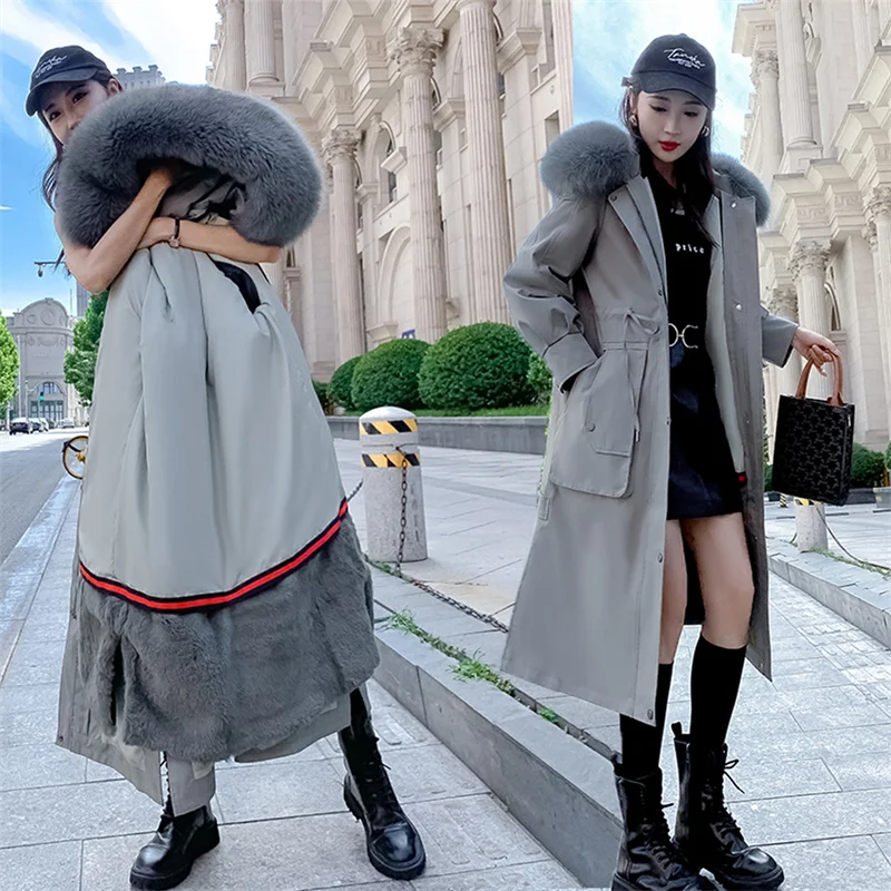 New Large Size Pie To Overcome Women's Hot Style Long Rex Rabbit Fur Inner Liner Removable Fur Fashionable And Warm
New Large Size Pie To Overcome Women's Hot Style Long Rex Rabbit Fur Inner Liner Removable Fur Fashionable And Warm