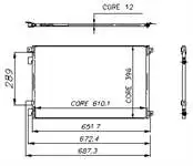 

050 ABC040 for air conditioning radiator (condenser) MEGANE II 1.4/1.5DCI//