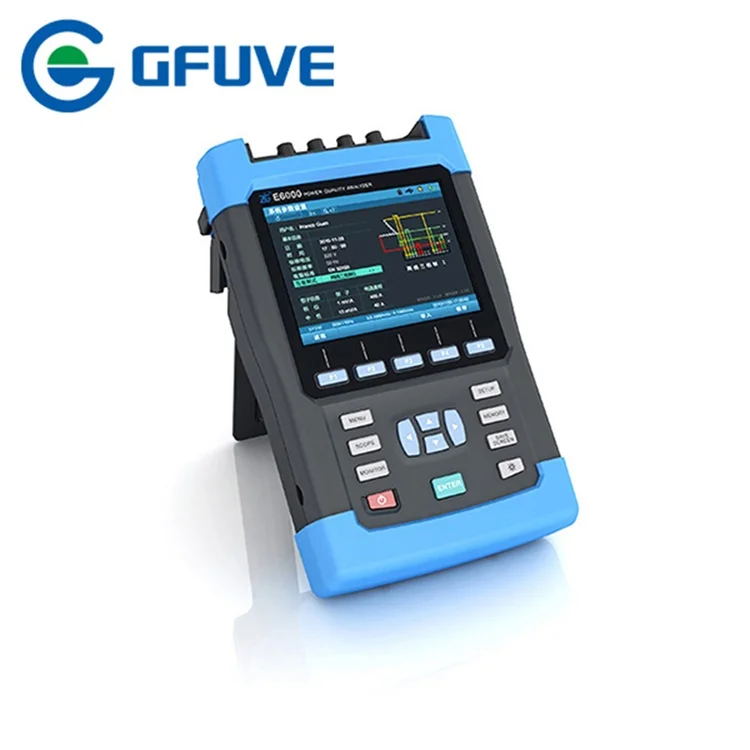 GFUVE E6000 handheld three phase power quality and energy analyzer 
GFUVE E6000 handheld three phase power quality and energy analyzer