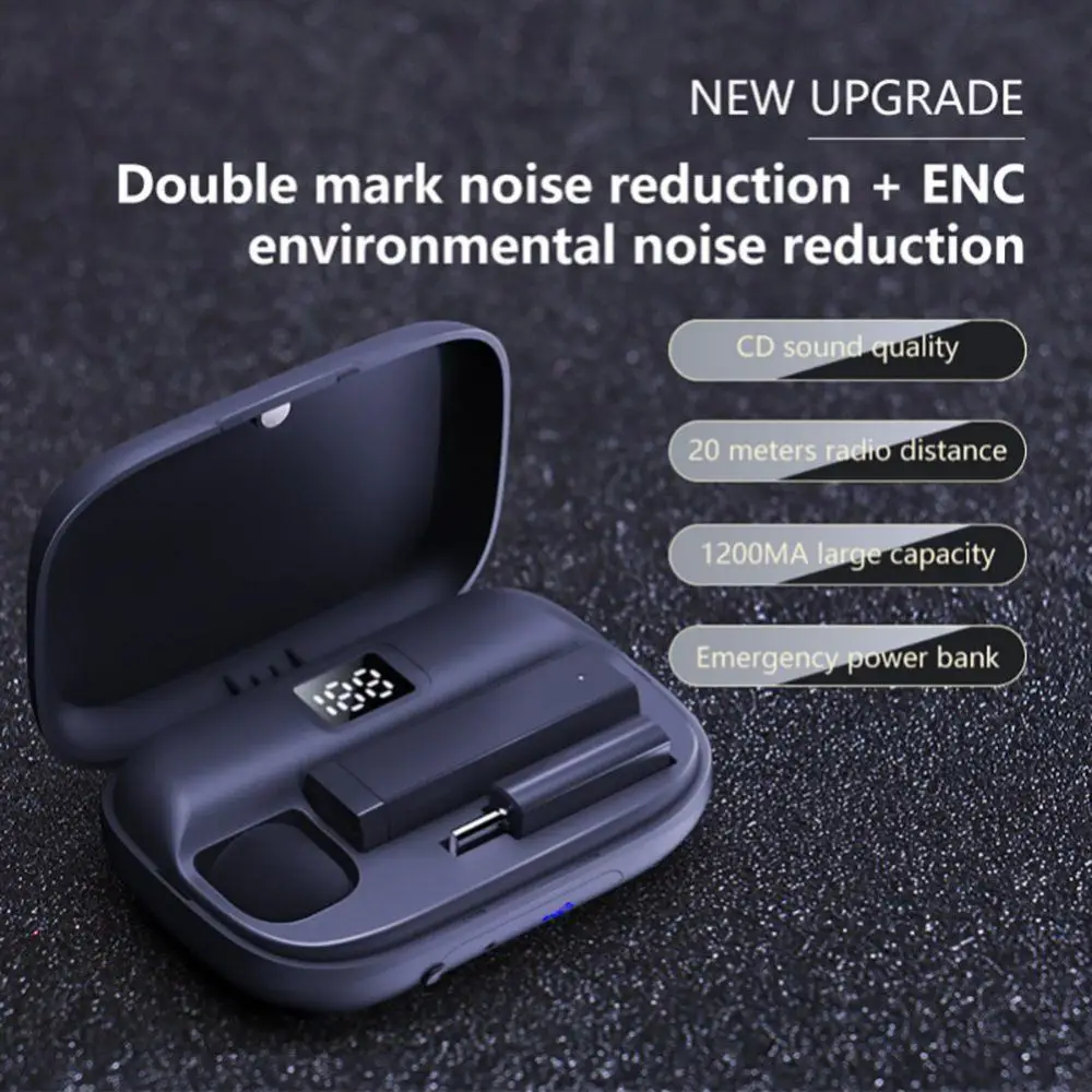 With Charging Box Lavalier Microphone 55mah 7-8h Working Time Mini Noise Reduction Wireless Microphone For Iphone Android Phone
With Charging Box Lavalier Microphone 55mah 7-8h Working Time Mini Noise Reduction Wireless Microphone For Iphone Android Phone