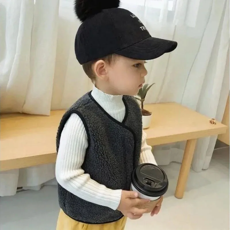 Boys Girls Lamb Velvet Inner Outer Wear Thick Vest Children's Autumn Winter Warm Vest Baby Waistcoat Casual Children's Clothing
Boys Girls Lamb Velvet Inner Outer Wear Thick Vest Children's Autumn Winter Warm Vest Baby Waistcoat Casual Children's Clothing