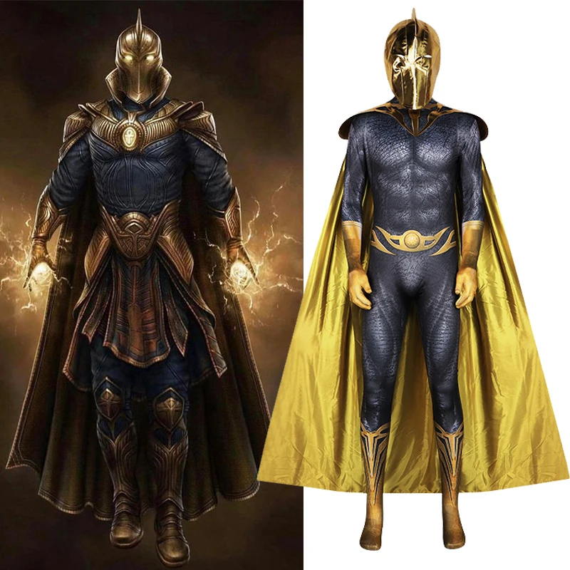 Deluxe Black Hero Set Men's Adam Costume DC Classic Cloak Jumpsuit Outfits with Golden Mask Halloween Carnival Suit
Deluxe Black Hero Set Men's Adam Costume DC Classic Cloak Jumpsuit Outfits with Golden Mask Halloween Carnival Suit