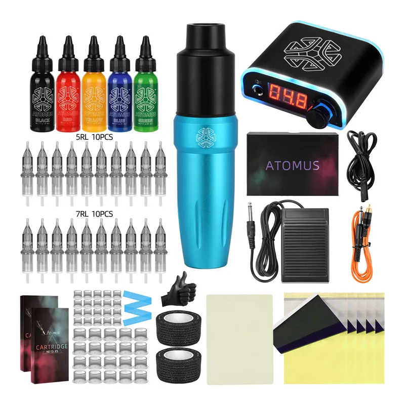 JimKing Tattoo Machine Pen Kit Permanent Makeup Accessories Cartridge Needles Power Supply for Tattoo Artists Beginners
JimKing Tattoo Machine Pen Kit Permanent Makeup Accessories Cartridge Needles Power Supply for Tattoo Artists Beginners