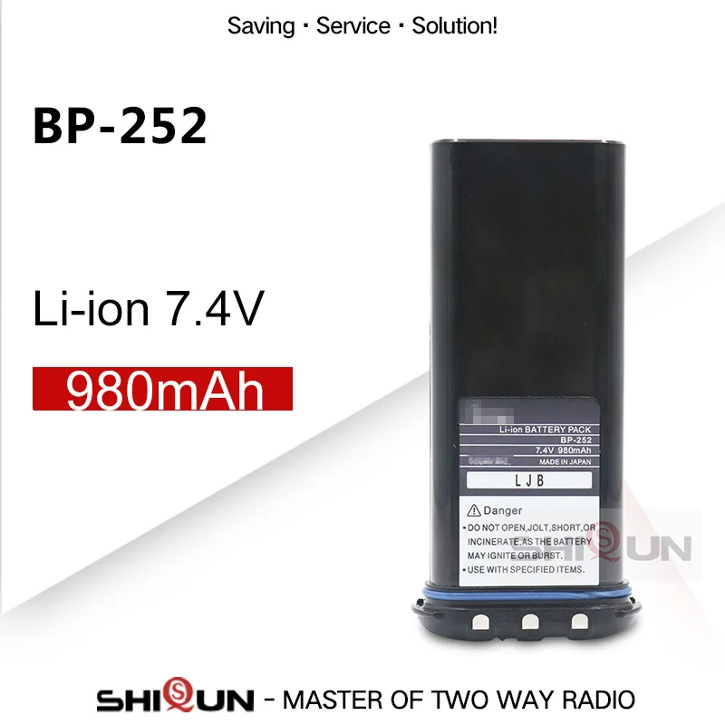 Walkie Talkie Li-ion 7.4V 980mAh Battery Compatible ICOM BP252 M33 M34 M36 Replace BP241 Radio Battery Li-thium Charger BC-173
Walkie Talkie Li-ion 7.4V 980mAh Battery Compatible ICOM BP252 M33 M34 M36 Replace BP241 Radio Battery Li-thium Charger BC-173