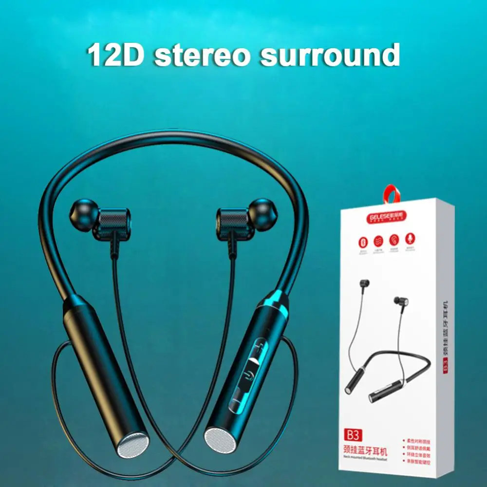 

Wireless Headphones Earbuds Waterproof Magnetic Headset Neckband Sports Wireless Earphone Noise Reduction Ipx5 5.2