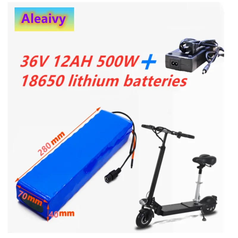 Aleaivy NEW 36V 12Ah 500w 10S3P Lithium ion Battery Pack For 42v E-bike Electric bicycle Scooter with 15A discharge BMS+charger
Aleaivy NEW 36V 12Ah 500w 10S3P Lithium ion Battery Pack For 42v E-bike Electric bicycle Scooter with 15A discharge BMS+charger
