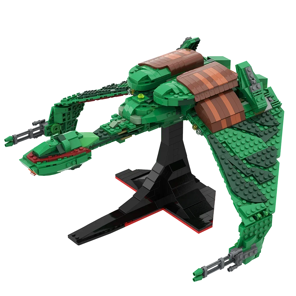 

Gobrick Moc Star of Trek Klingon Raptor, птица добычи, кирпич, космический корабль, модель, набор строительных блоков, обучающие игрушки для детей, подарок