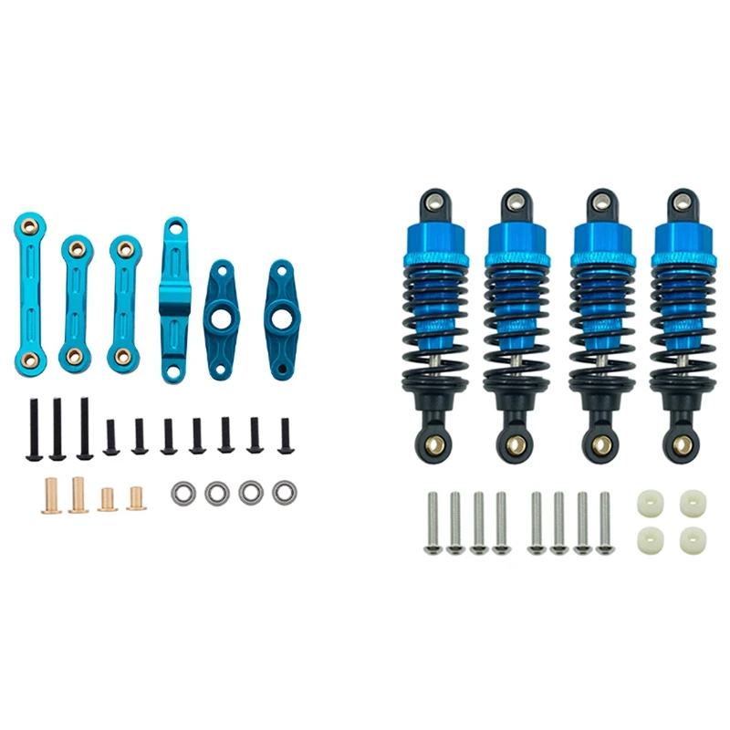 2 Set RC Car Part: 1 Set Aluminum Alloy Shock Absorbers Damper Set & 1 Set Ball Bearing Crank Steering Assembly Link Set
2 Set RC Car Part: 1 Set Aluminum Alloy Shock Absorbers Damper Set & 1 Set Ball Bearing Crank Steering Assembly Link Set