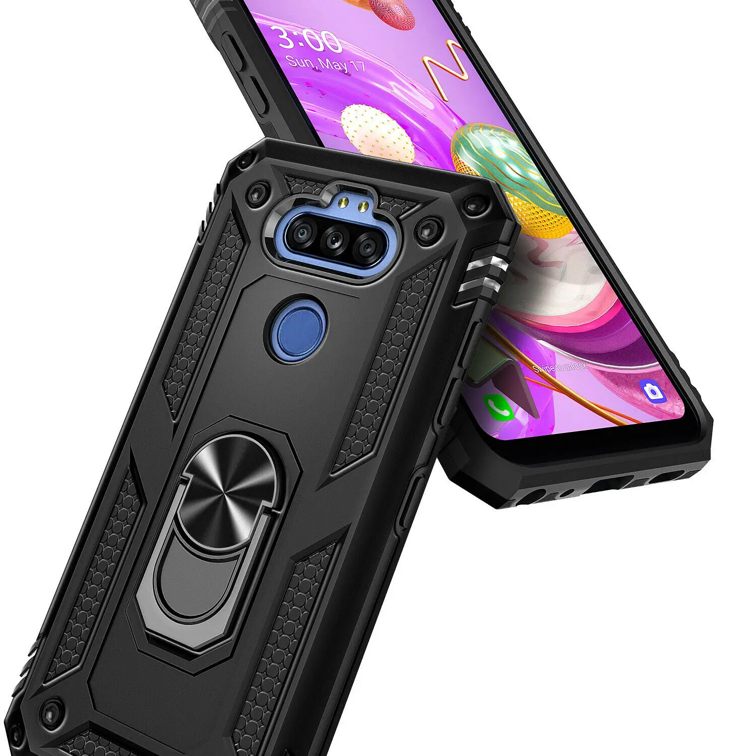 For LG Aristo 5/K31/Fortune 3/Phoenix 5 Phone Case, Military Grade Armor Protection Phone Case Cover Magnetic Ring Kickstand
For LG Aristo 5/K31/Fortune 3/Phoenix 5 Phone Case, Military Grade Armor Protection Phone Case Cover Magnetic Ring Kickstand