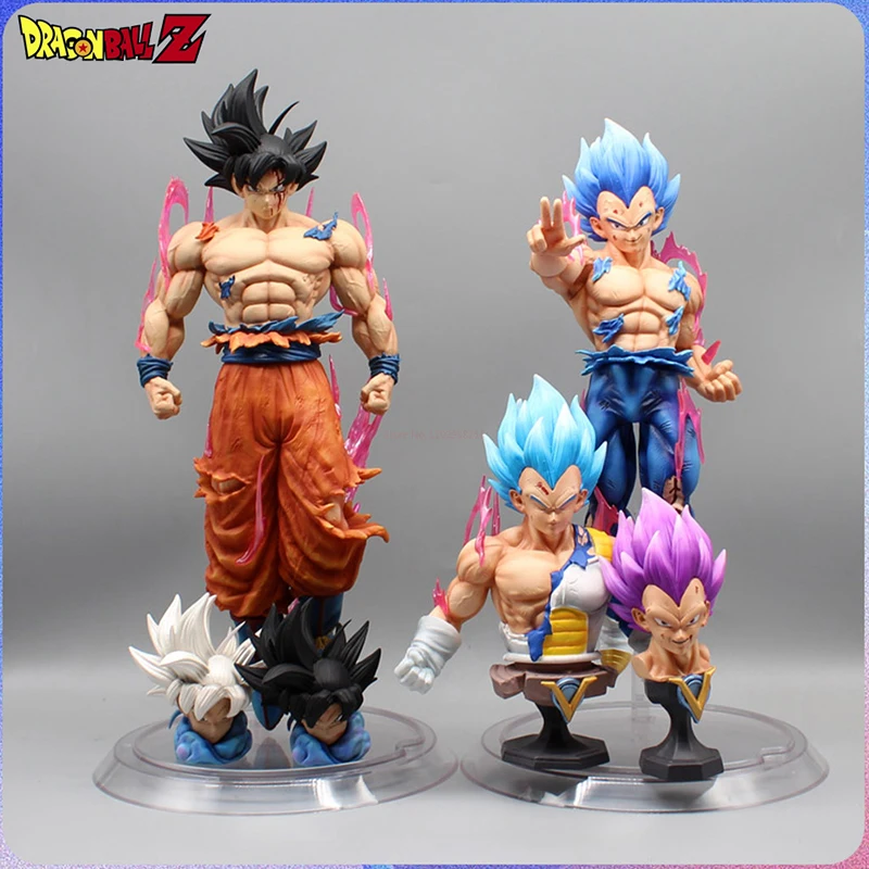 Dragon Ball Anime Figures Ultra Instinct Son Goku Action Figure Vegeta Figurine 3 Heads Replaceable PVC Statue Model Toys Gifts
Dragon Ball Anime Figures Ultra Instinct Son Goku Action Figure Vegeta Figurine 3 Heads Replaceable PVC Statue Model Toys Gifts