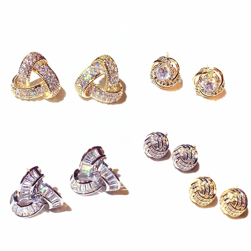 Exquisite design Iced Out Cycle Buckle Stud Earrings For Women Top Quality Bling Zircon Earrings Wedding Anniversary Jewelry
Exquisite design Iced Out Cycle Buckle Stud Earrings For Women Top Quality Bling Zircon Earrings Wedding Anniversary Jewelry