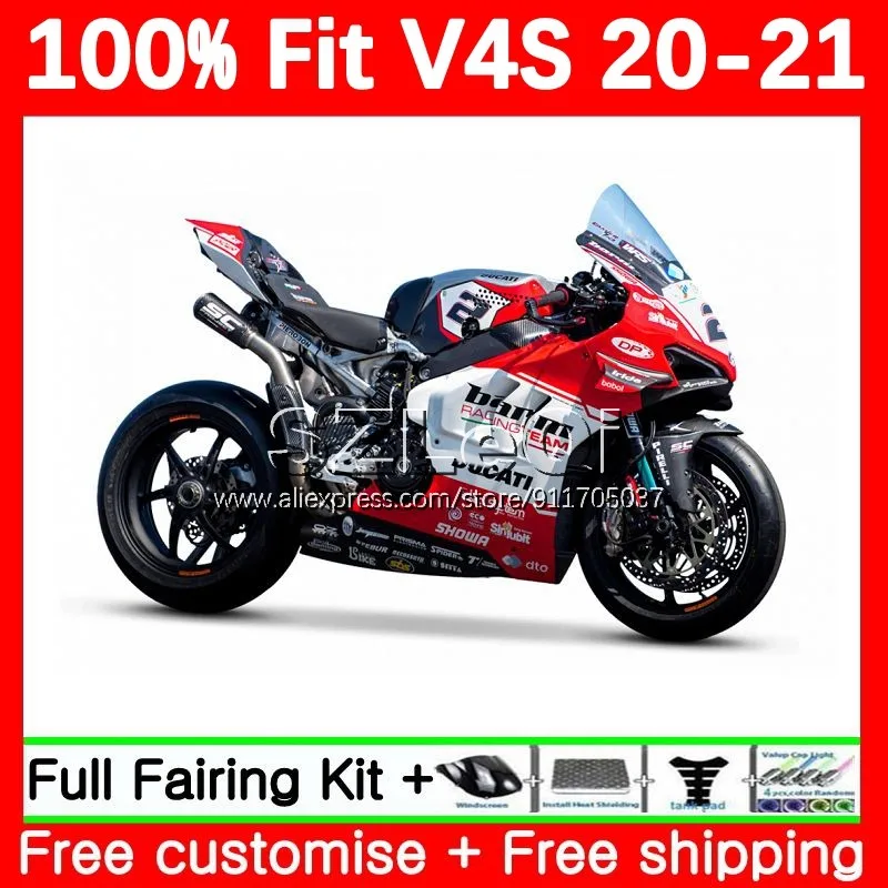 white red Injection mold Body For DUCATI Panigale V4 V 4 S R V4-S V4-R V4 V-4S V4S 20 21 V4R 2020 2021 OEM Fairings 81LQ.28
white red Injection mold Body For DUCATI Panigale V4 V 4 S R V4-S V4-R V4 V-4S V4S 20 21 V4R 2020 2021 OEM Fairings 81LQ.28