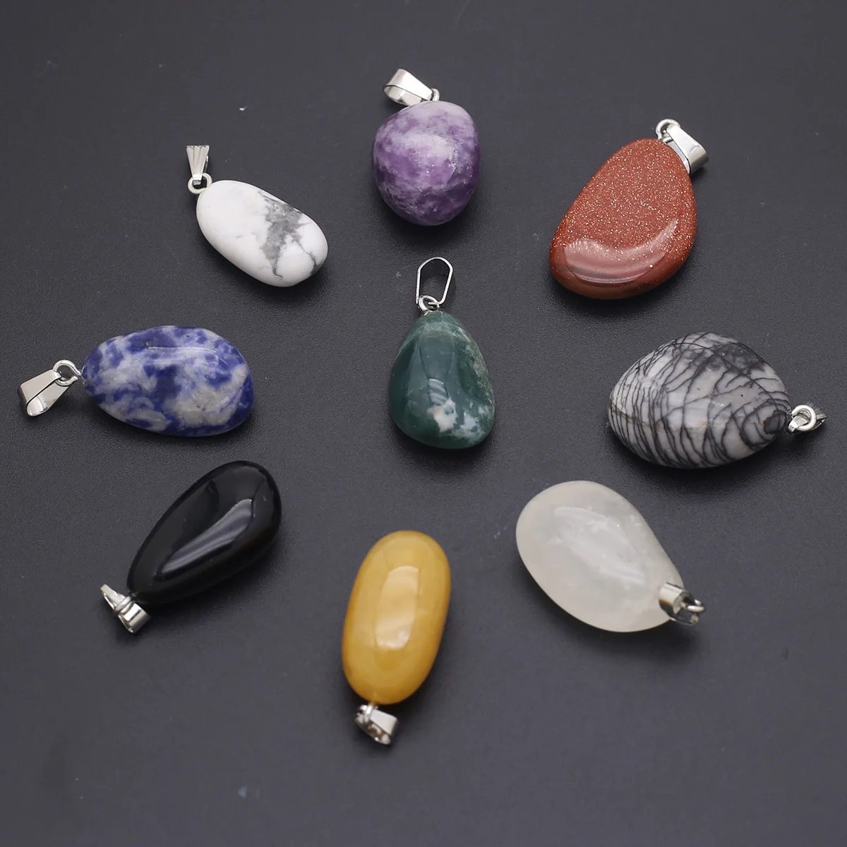 Irregular Shape Natural semi-precious Stone Agate Rose Quartz Amethysts Pendant For Jewelry Making DIY Accessory15X25mm-20X30mm
Irregular Shape Natural semi-precious Stone Agate Rose Quartz Amethysts Pendant For Jewelry Making DIY Accessory15X25mm-20X30mm