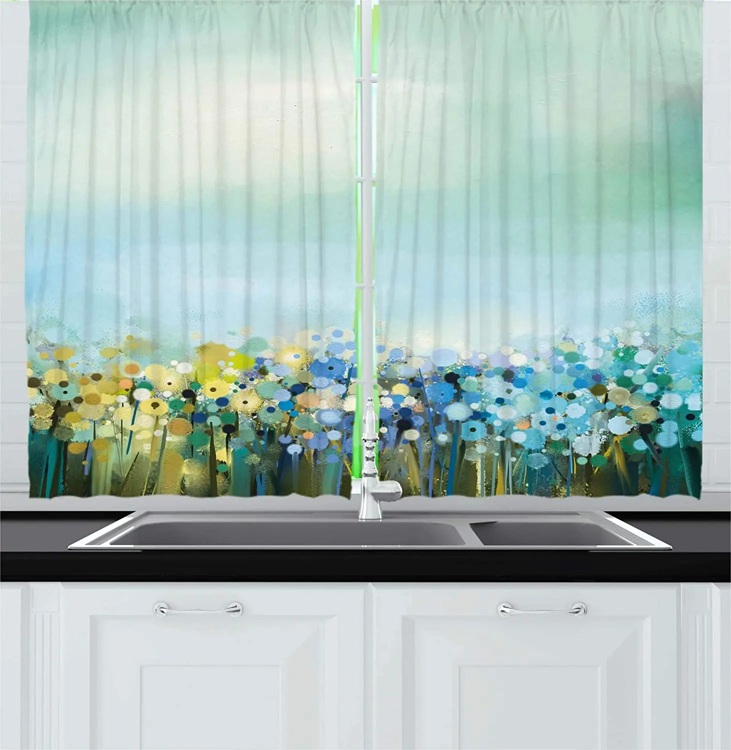 Blackout Curtains Impressionist Field Paint and Blooming Curtains for Tranquil Kitchen Cafes
Blackout Curtains Impressionist Field Paint and Blooming Curtains for Tranquil Kitchen Cafes
