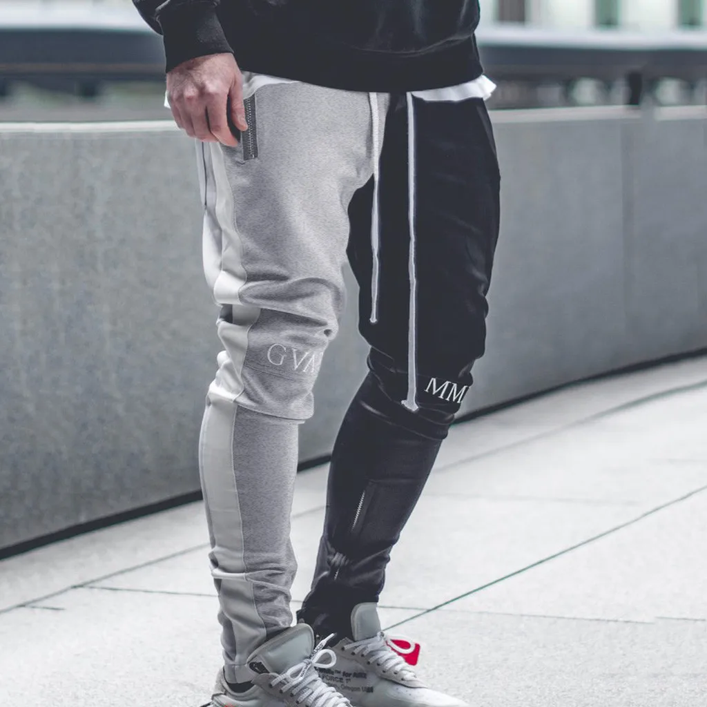 Solid Patchwork Fashion Loose Sweatpant Pant Trousers Jogger Casual Color Men's Men's Casual Pants
Solid Patchwork Fashion Loose Sweatpant Pant Trousers Jogger Casual Color Men's Men's Casual Pants