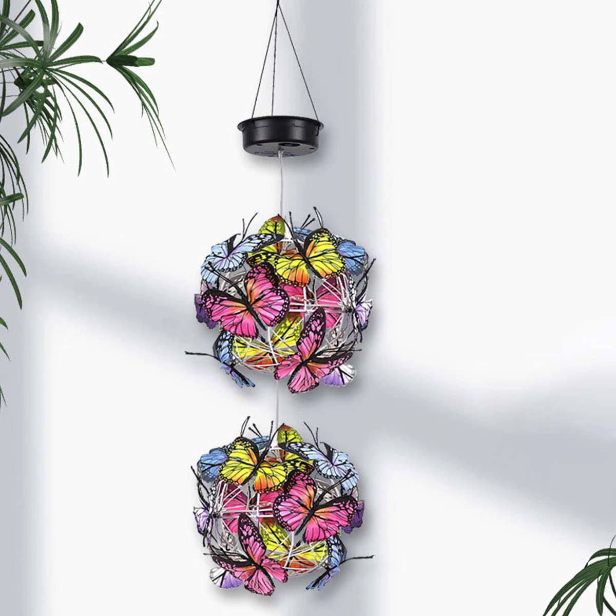 Hanging Solar Light with Colorful Butterflies IP65 Waterproof Roaming Light Hanging Lighted Mesh Orb Decorative Hanging Solar
Hanging Solar Light with Colorful Butterflies IP65 Waterproof Roaming Light Hanging Lighted Mesh Orb Decorative Hanging Solar