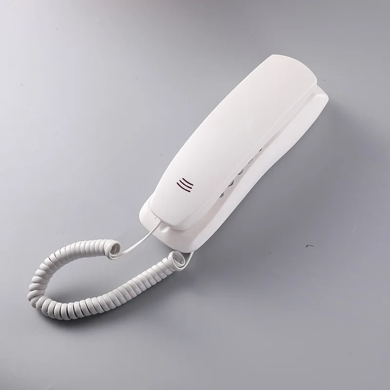 

Cheap Wall Phone Corded Wall Telephone Basic Mini Landline Telephone for Home Office Hotel Wired Slim Extension Telephones