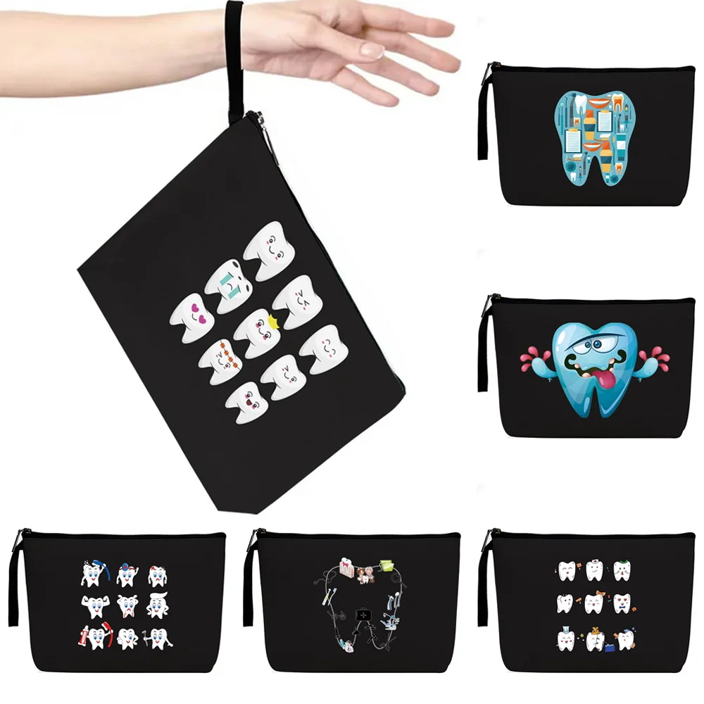 Women's Cosmetic Makeup Bags Teeth Print Series Travel Bag Toiletries Storage Pouch Handbag Purse School Pencil Case Coin Purse
Women's Cosmetic Makeup Bags Teeth Print Series Travel Bag Toiletries Storage Pouch Handbag Purse School Pencil Case Coin Purse