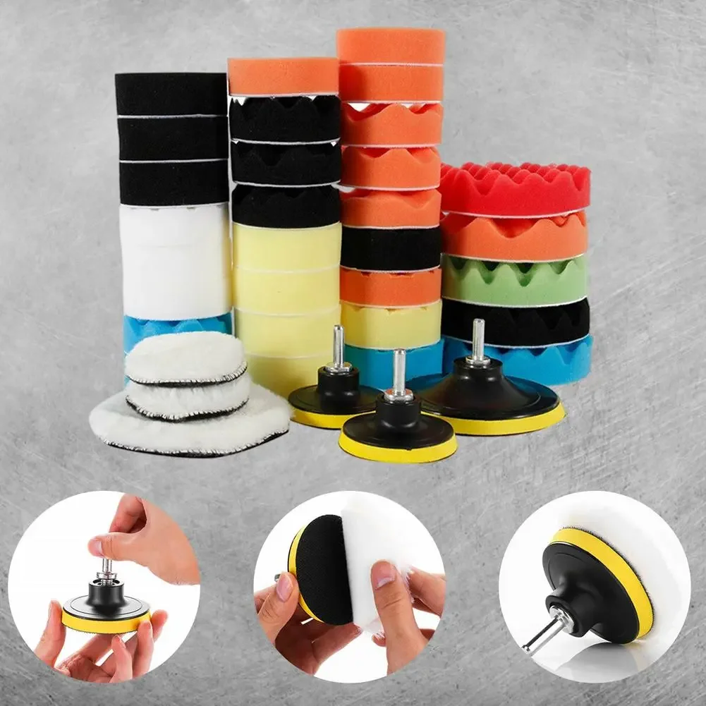 Pad Set 39Pcs Car Polishing Sponge Pads Kit Foam Pad Buffer Kit Polishing Machine Wax Pads For Removes Scratches
Pad Set 39Pcs Car Polishing Sponge Pads Kit Foam Pad Buffer Kit Polishing Machine Wax Pads For Removes Scratches