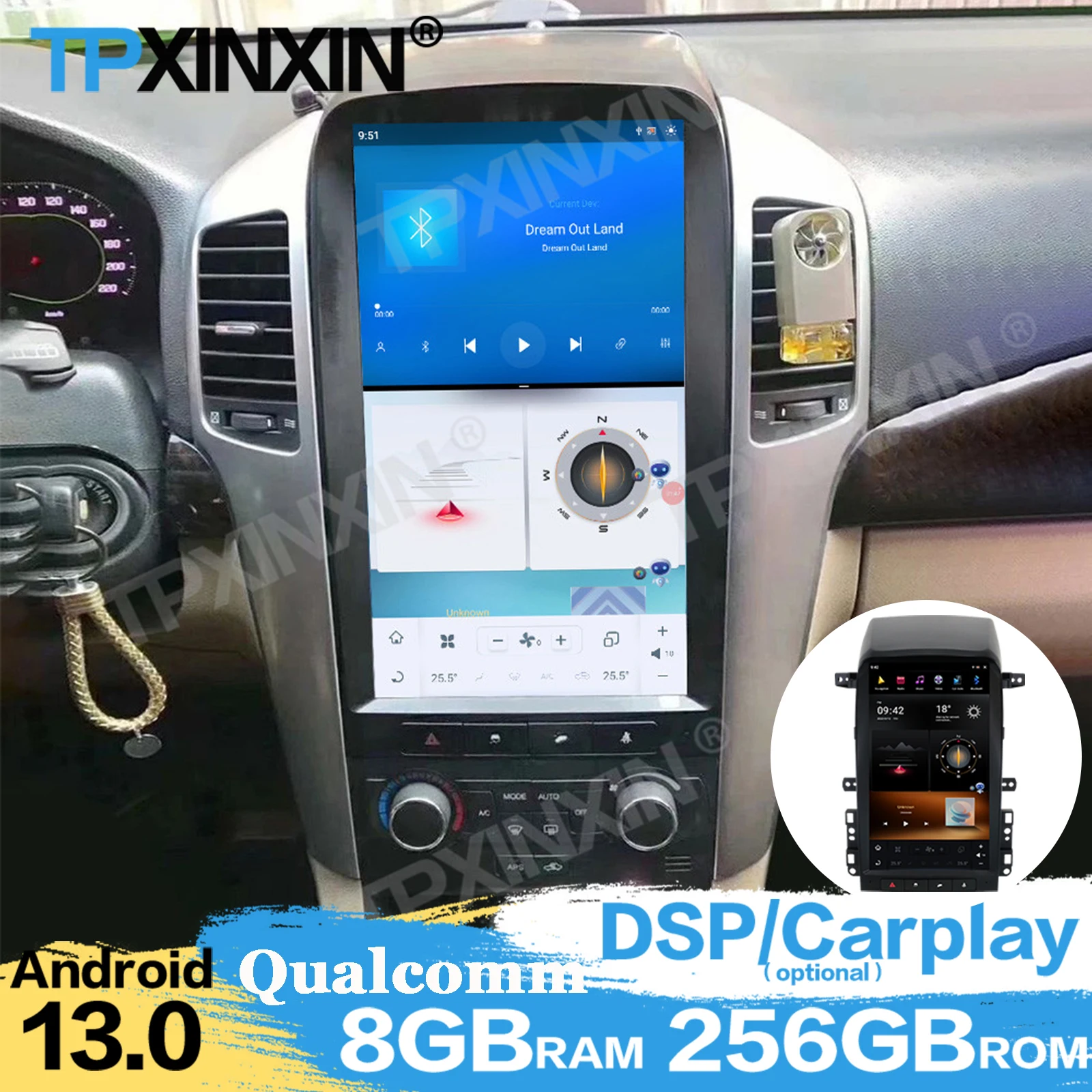 Автомобильный радиоприемник Qualcomm, мультимедийный Android 13 Auto для Chevrolet Captiva 2008 ~ 2012, GPS-навигатор, плеер, аудио, головное устройство с сенсорным экраном
Автомобильный радиоприемник Qualcomm, мультимедийный Android 13 Auto для Chevrolet Captiva 2008 ~ 2012, GPS-навигатор, плеер, аудио, головное устройство с сенсорным экраном