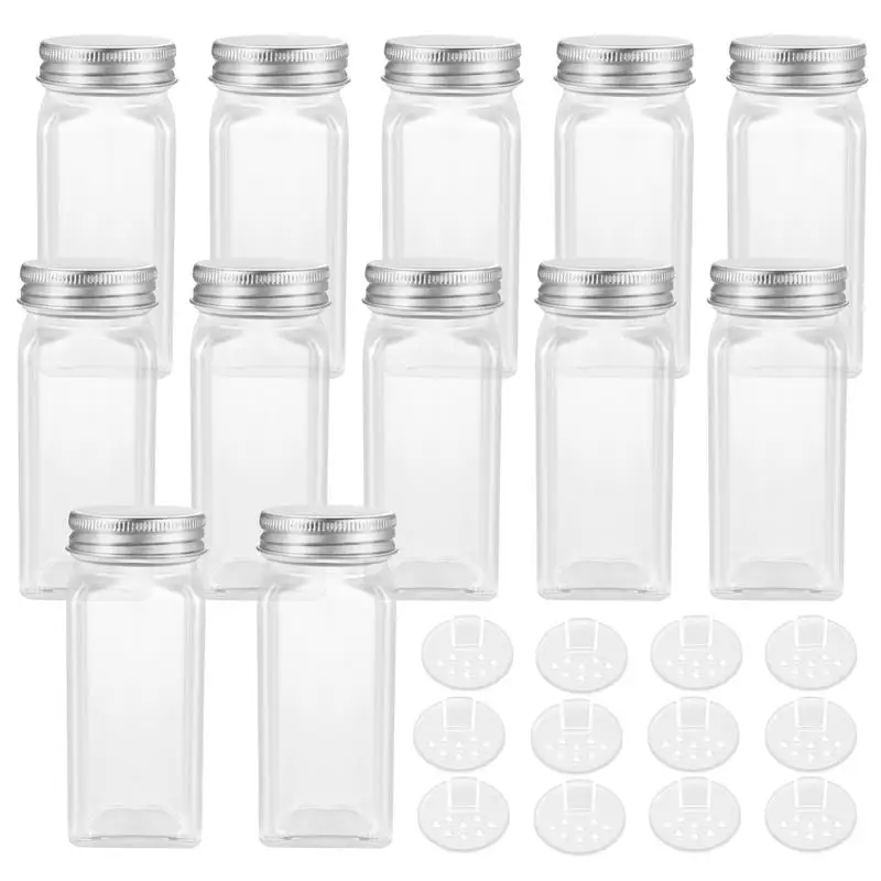 BESTONZON 12PCS Spice Jars Square Glass Containers Seasoning Bottle Kitchen and Outdoor Camping Condiment Containers with Cover
BESTONZON 12PCS Spice Jars Square Glass Containers Seasoning Bottle Kitchen and Outdoor Camping Condiment Containers with Cover